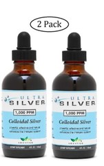 FREE SHIPPING!!! 2 PACK – SILVER 1000 PPM 4 OZ.- IMMUNE SUPPORT