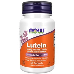NOW FOODS Lutein 10 mg 60 Softgels