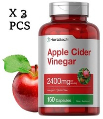 LUXRY Apple Cider Vinegar Capsules | 2400mg | 150 Count | Non-GMO | by Horbaach