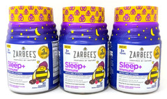 3 PACK Zarbee’s Children’s Sleep + Immune Melatonin Gummies – 90 Gummies Total