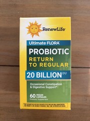 Renew Life Ultimate Flora Probiotic ReturnToRegular 20 Billion 60 Capsules 11/26