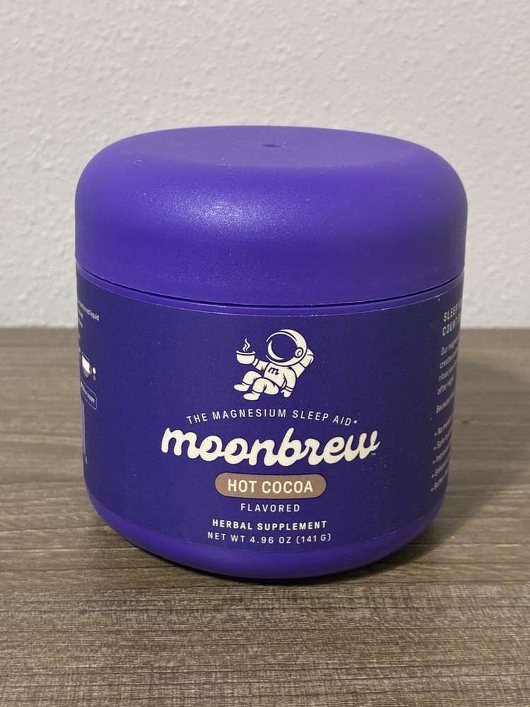 Moonbrew Sleep Drink Mix Hot Cocoa Dietary Supplement 6.7 Oz – New