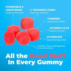 2 Pack Ashwagandha Gummies Calm, Relaxation, and Immune Support GABA L-Theanine