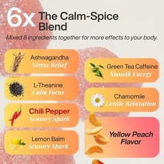 Spicy Gummies Ashwagandha L-Theanine & Caffeine Energy, Calm & Mood Support