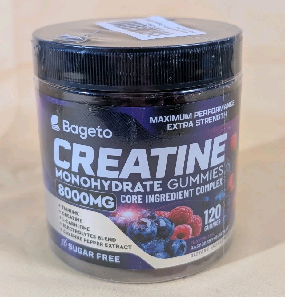 CREATINE MONOHYDRATE GUMMIES COMPLEX 8000MG FOR MEN/WOMEN W/ TAURINE,L-CARNITINE