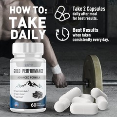 (1 Pack) Gold Performance for Men Advanced Formula Vitamin Supplement 60 Caps