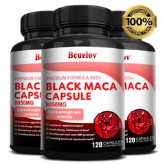 Black Maca Root Extract -120 Capsules – Natural Male Enhancement Sexual Health
