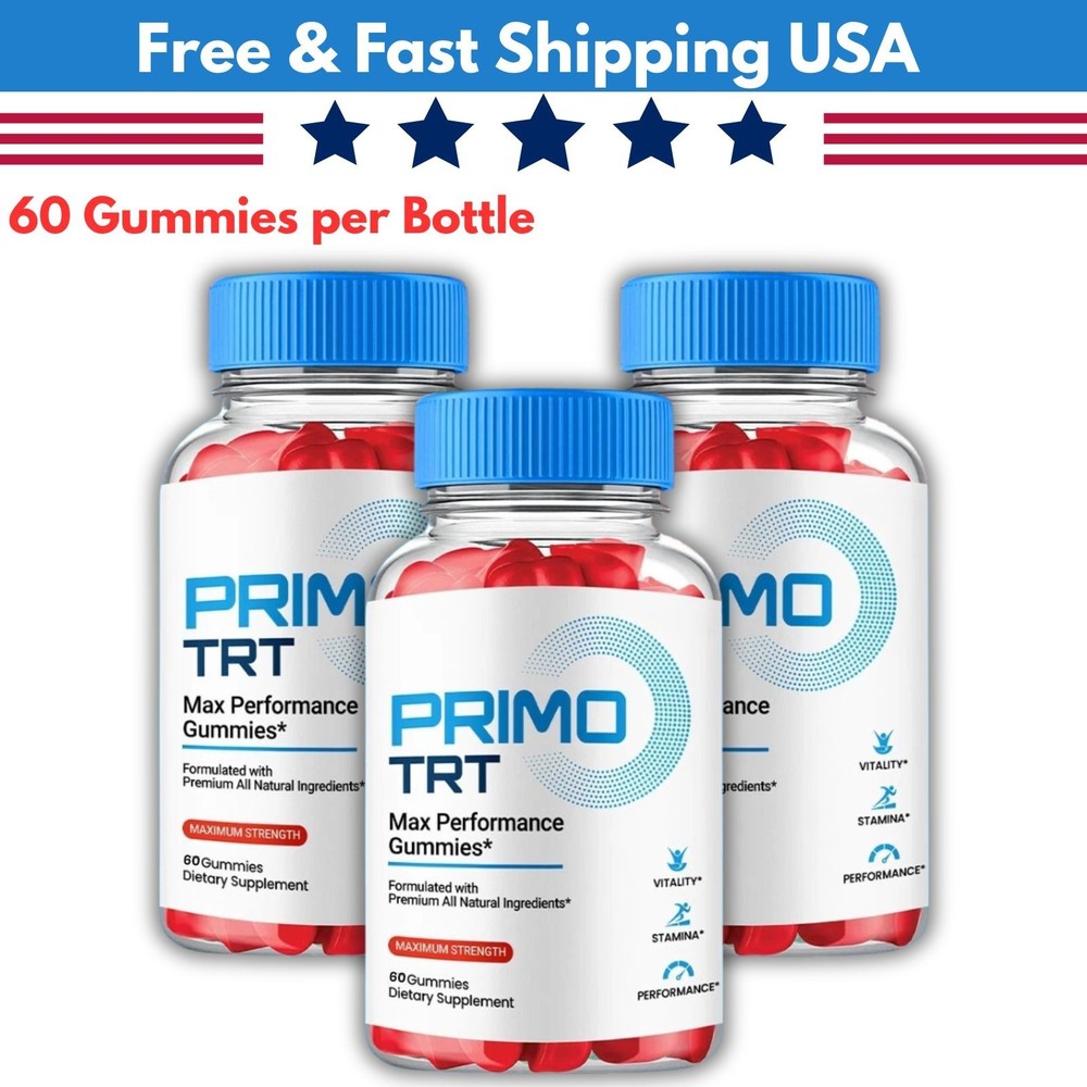 TRT Primo Men’s Advanced Professional Formula Chewable Supplement 180 Gummies US