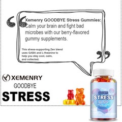 Goodbye Stress – GABA, L-Theanine, Stress Relief Stress Sleep, Calms Mind