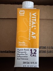 1 Case Vital AF 1.2 Cal Vanilla Oral/tube feeding 8 oz. Carton 24/Case EX 02/27