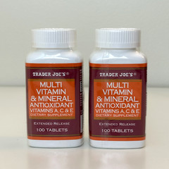 2 X Trader Joe’s Multi Vitamin & Mineral Antioxidant Dietary Supplement 100 Tabs
