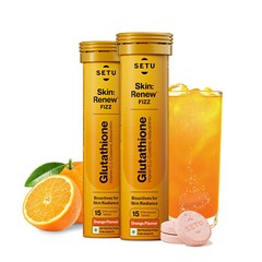 Setu Skin Renew Glutathione Tablets for Glowing Skin (Pack Of 2, 15 Tablets)