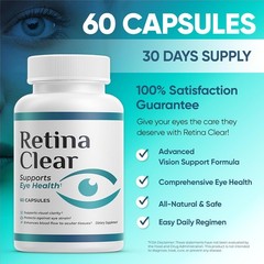(3 Pack) Retina Clear Capsules, RetinaClear Eye Health Aid (180 Capsules)