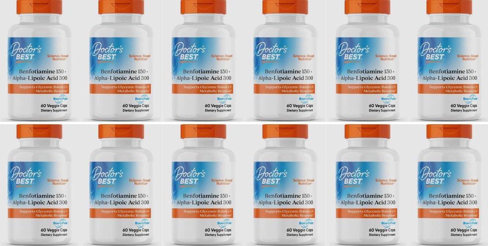 12X Benfotiamine 150 + Alpha-Lipoic Acid 300 with Benfopure EXP 07/2026