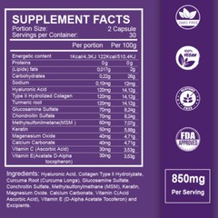 Hyaluronic Acid Capsules | 60 Count | Non-GMO & Gluten Free By ZHPHK Official