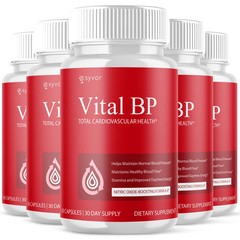 (5 Pack) Vital BP Advanced Blood Support Vitamin Formula VitalBP 300 Capsules