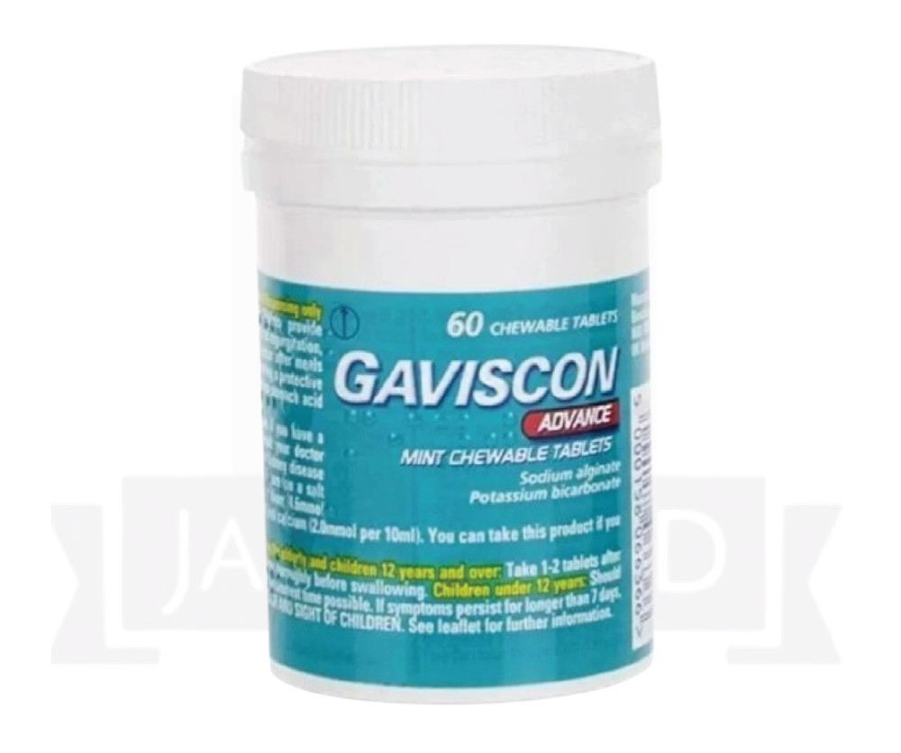 Gavscon Advance Chewable Mint Tablet (60ct)