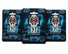 Zeus 1800mg Male Vitality & Stamina Support – Energy & Performance (3 Capsules)