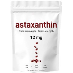 organic Astaxanthin Soft Capsule 100% Pure Additive Boost Immunity Physical Reco