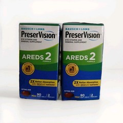 Bausch + Lomb PreserVision AREDS 2 Mini Softgels Eye Supplement 90 X2 = 180