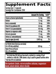 Urinozinc Prostate Classic Supplement Doctor Recommended Saw Palmetto 250capsule