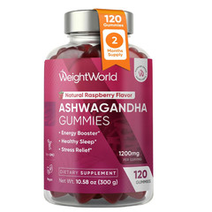 WeightWorld Ashwagandha Gummies for Stress Relief, Healthy Sleep & Energy Boo…