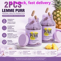 Purr Lemme Vaginal Probiotic Capsules for Women – Balanced pH , Healthy Odor120C