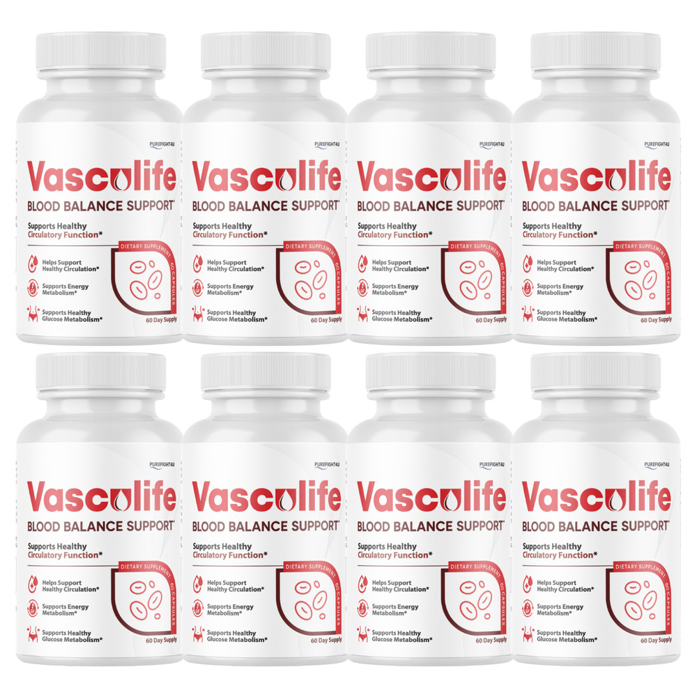 Vasculife – Blood Balance Support Formula Supplement – 60 Capsules | 8 Bottles