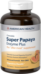 American Health Super Papaya Enzyme Plus (360 Chewable Tablets)