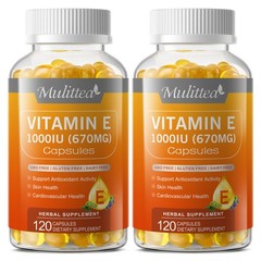 Vitamin E 1000 Iu 670mg Capsules – Supports Skin, Hair, Immune and Eye Health