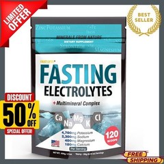 Fast Lyte Fasting Electrolyte Powder Sugar Free Keto Unflavored Minerals 21 oz