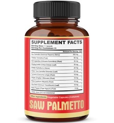 Premium Saw Palmetto Capsules – Combined with 90 Count (Pack of 1)