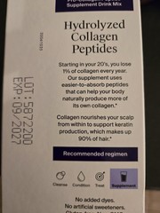 New Hair Restore Neutrogena Pre-Collagen Peptide Supplement 20 Drink Mix Sticks