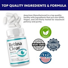 (1/3 Pack) Retina Clear Capsules, RetinaClear Eye Health Aid (120 Capsules)