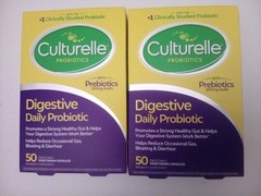 Lot Of 2 Culturelle 50 Capsules Probiotic Supplement for Digestion Exp-11/2026+