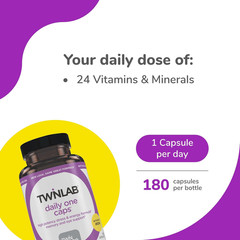 Daily One Caps without Iron – Nutritional Supplement with Zinc, B Vitamins, M…