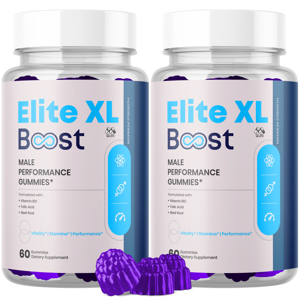 (2 Pack) Elite XL Boost Male Gummys Advanced Elite XLBoost Formula 120 Gummies