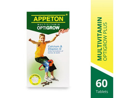 Appeton MULTIVlTAMlN Optigrow Plus Tablets Kids Chewable Growth Support 60’s