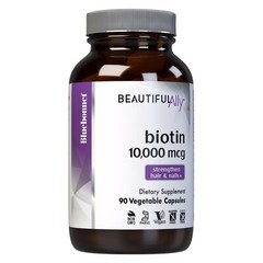 Bluebonnet Ally Biotin 10,000 Mcg 90 Vegetable Capsules, For Hair and Skin