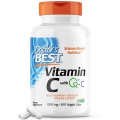 Doctor’s Best Vitamin C with Q C 1000mg 360 Count Vegan Non GMO Gluten Free