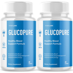 (2 Pack) Glucopure Advanced Blood Health Support Supplement Gluco Pure 120 Caps