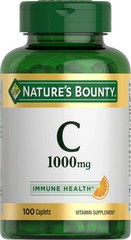 Nature’s Bounty 1000mg Vitamin C Caplets 100 Count Immune Support Antioxidant
