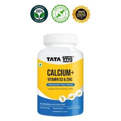 TAT.A 1mg Calcium D3 Zinc Magnesium Tablets 90 Count