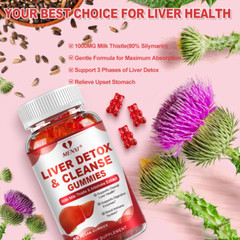 Liver Support, Cleanse Detox & Repair artichoke Herbs Including Milk Thistle