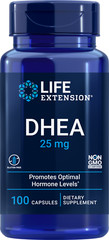 Life Extension DHEA 25 mg for Optimal Hormone Balance Cardiovascular 100 Capsule