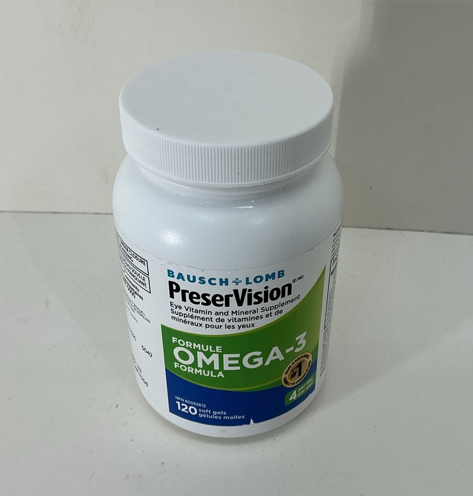 PreserVision Omega-3 Formula – 120 Softgels Exp 12/2026