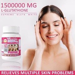 White Gluta Supreme 1500000 mg Capsules — Skin Whitening, preventive-Aging