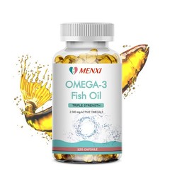 1-4 Bottles Omega 3 Fish Oil Capsules Strength 3600 mg EPA & DHA Joint Support