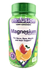 Vitafusion Magnesium Supplement Gummies Tropical Citrus Flavor 60ct EXP 07/2026