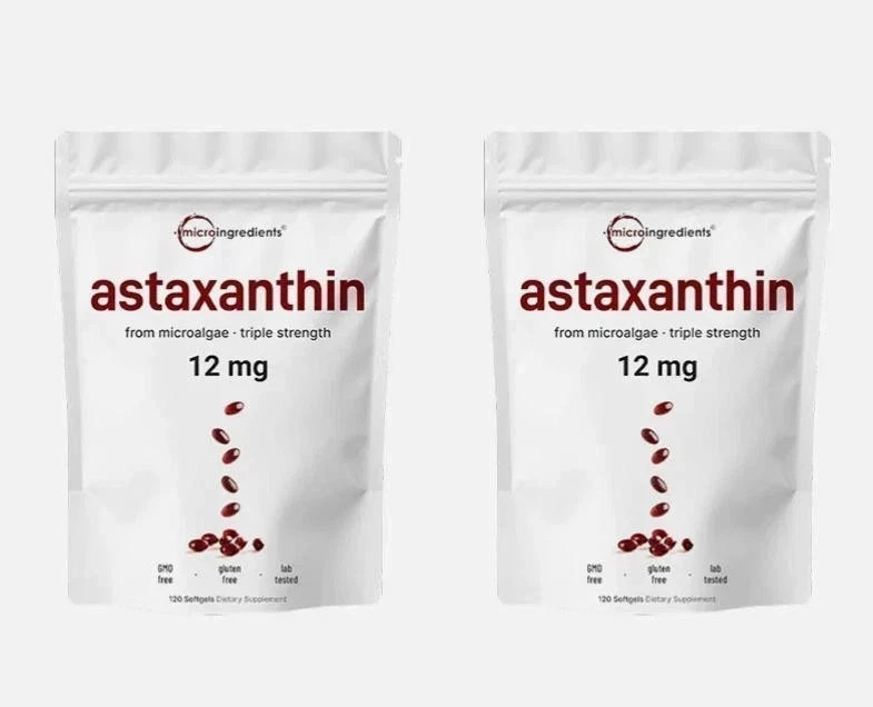 2 Pack | Astaxanthin 12mg, 120 Softgels, 4 Month Supply-latest SHIPPING FREE